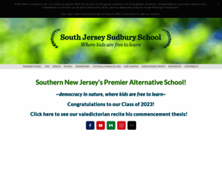 southjerseysudburyschool.org screenshot