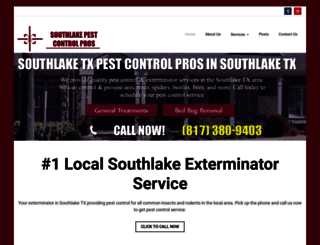 southlakepestcontrolpros.com screenshot