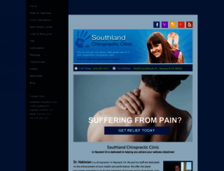 southlandchiropracticclinic.com screenshot