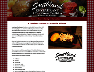 southlandrestaurant.net screenshot