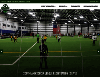 southlandsoccerleague.com screenshot