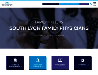 southlyonfamilyphysicians.com screenshot