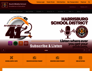 southmiddleschool.harrisburgdistrict41-2.org screenshot