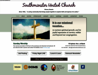 southminsterunitedchurch.com screenshot