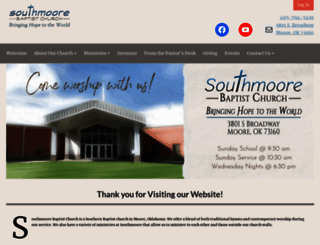 southmoorebc.org screenshot