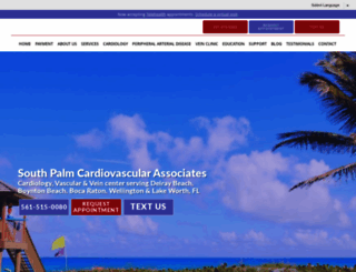 southpalmcardiovascular.com screenshot