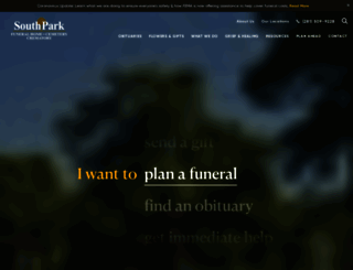 southparkfunerals.com screenshot