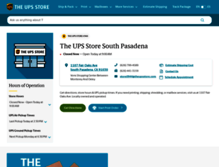 southpasadena-ca-0944.theupsstorelocal.com screenshot