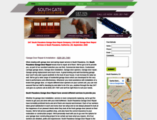 southpasadenagaragedoors.com screenshot