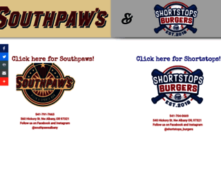 southpawspizza.com screenshot
