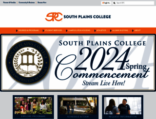 southplainscollege.edu screenshot