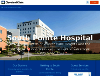 southpointehospital.org screenshot