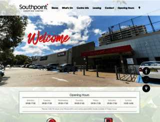 southpointshoppingcentre.com.au screenshot