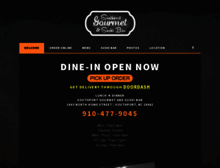 southportgourmetandsushibar.com screenshot