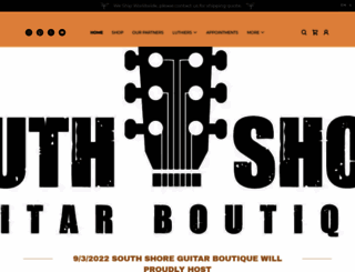 southshoreguitarboutique.com screenshot