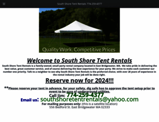 southshoretents.com screenshot