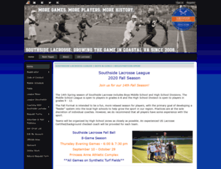 southsidelacrosse.com screenshot