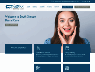 southsimcoedentalcare.com screenshot