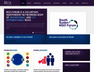 southsudanngoforum.org screenshot