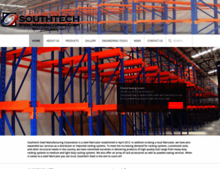 southtechsteelrack.com screenshot