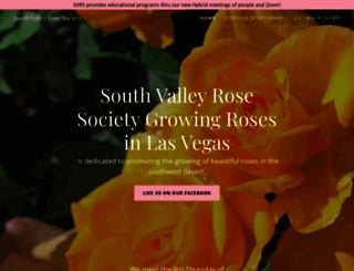 southvalleyrosesociety.com screenshot