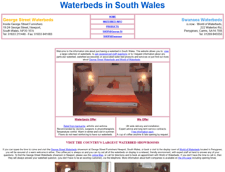 southwaleswaterbeds.com screenshot