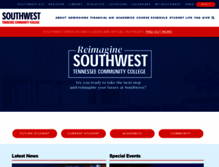 southwest.tn.edu screenshot