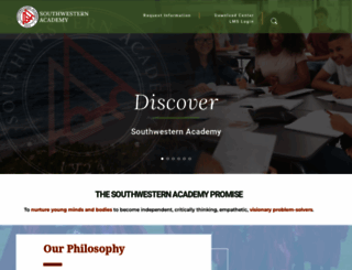 southwesternacademy.edu screenshot