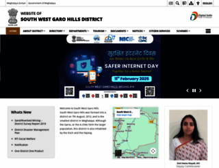 southwestgarohills.gov.in screenshot