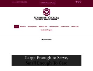 southwestgeorgiaregionalmedicalcenter.com screenshot