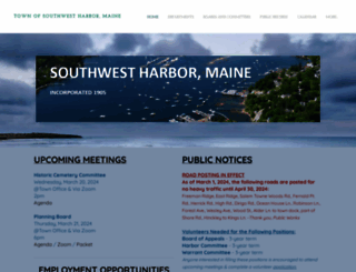 southwestharbor.org screenshot