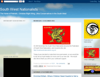southwestnationalists.blogspot.com screenshot