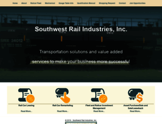 southwestrail.com screenshot