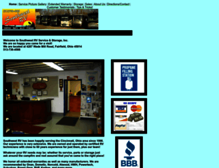 southwestrvservice.com screenshot