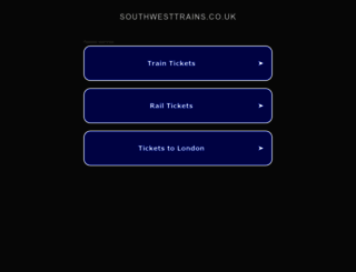 southwesttrains.co.uk screenshot