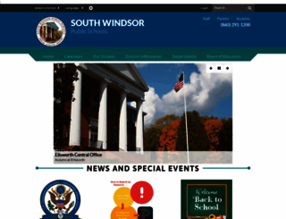 southwindsorschools.org screenshot