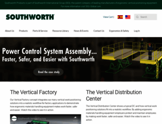 southworthproducts.com screenshot