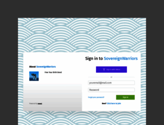 sovereignwarriors.ning.com screenshot