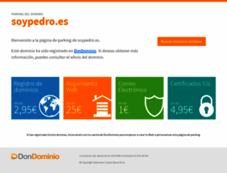 soypedro.es screenshot
