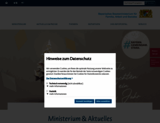 sozialministerium.bayern.de screenshot
