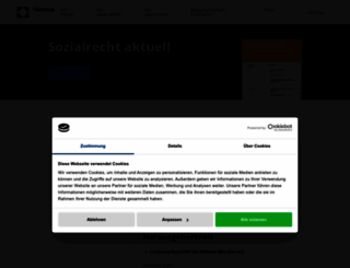 sozialrecht-aktuell.nomos.de screenshot