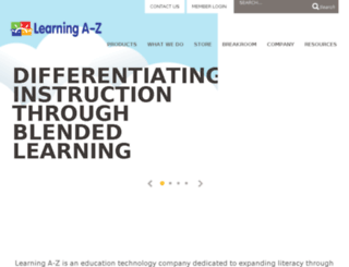sp.learninga-z.com screenshot