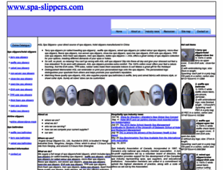 spa-slippers.com screenshot
