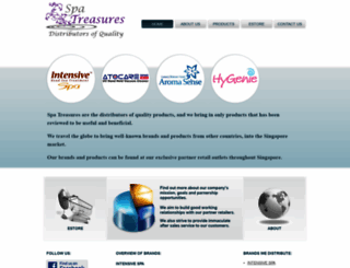 spa-treasures.com screenshot