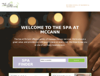 spa.mccann.edu screenshot