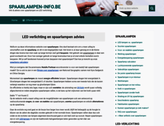 spaarlampen-info.be screenshot