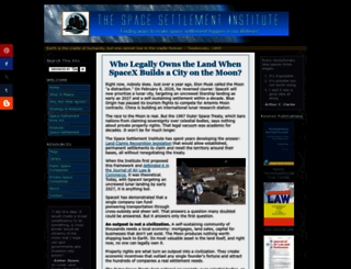 space-settlement-institute.org screenshot