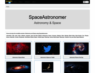 spaceastronomer.com screenshot