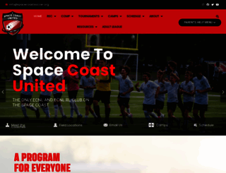 spacecoastsoccer.org screenshot