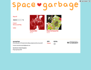 spacegarbage.storenvy.com screenshot